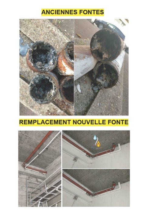 Rénovation des Canalisations en Fonte à Courbevoie avec Eau Air Gaz